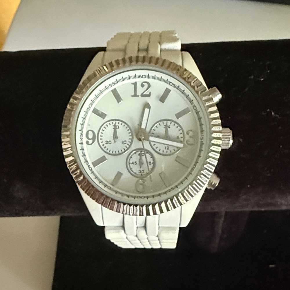 Silver Chronograph Watch